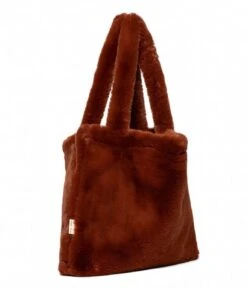 Faux Fur Mom Bag Cacao -Beroemde Bagage Winkel Cacao fauxfurmombag 3 600