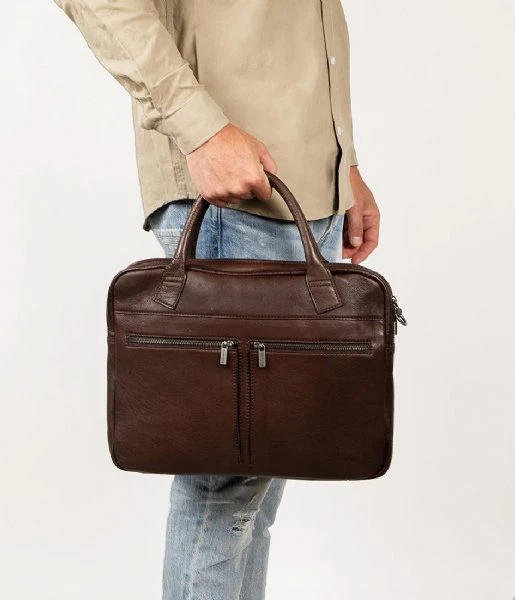 Cowboysbag Laptop Bag Carrington 15.6 Inch Coffee 4 Cowboysbag Laptop Bag Carrington 15.6 Inch Coffee - Afbeelding 2
