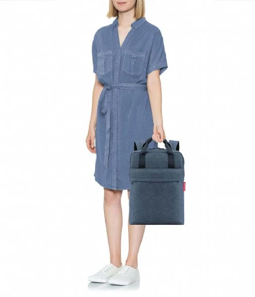 Reisenthel Allday Backpack M Twist Blue 4 Reisenthel Allday Backpack M Twist Blue - Afbeelding 2