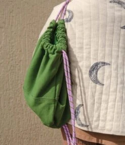 Jersey Gym Bag Dark Green -Beroemde Bagage Winkel Green jersey gymbag 2 600