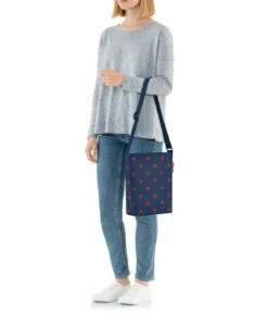 Reisenthel Shoulderbag S Mixed Dots Red -Beroemde Bagage Winkel HY3075 2 600