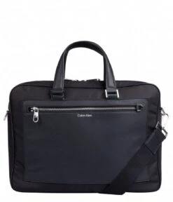 Calvin Klein Elevated Laptop Bag With Pocket Ck Black