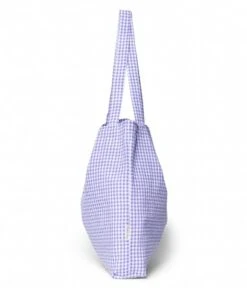 Checked Cotton Mom Bag Lilac -Beroemde Bagage Winkel LilacCheckedCottonMomBag lilac 4 600