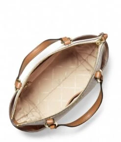 Michael Kors Sullivan Small Convertible Top Zip Tote Vanilla Acorn 7 Michael Kors Sullivan Small Convertible Top Zip Tote Vanilla Acorn -Beroemde Bagage Winkel Michael Kors 30T0GNXT1B 149 3 600