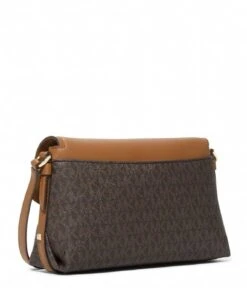 Michael Kors Brooklyn Large Flap Xbody Brown Acorn -Beroemde Bagage Winkel Michael Kors 32H1GBNC7B 252 3 600