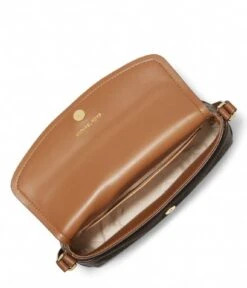 Michael Kors Brooklyn Large Flap Xbody Brown Acorn -Beroemde Bagage Winkel Michael Kors 32H1GBNC7B 252 4 600