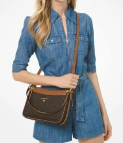 Michael Kors Jet Set Medium Top Zip Pochette Brown Acorn -Beroemde Bagage Winkel Michael Kors 32S1GT9C8B 252 5 600