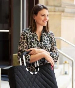 Reisenthel Loopshopper L Rhombus Black -Beroemde Bagage Winkel OR7059 4 600