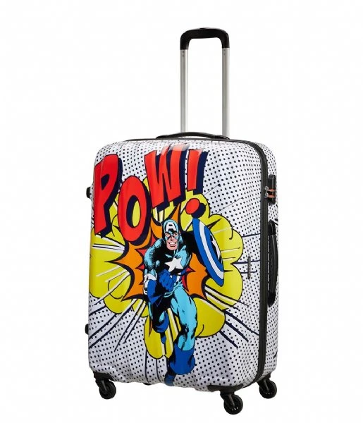 American Tourister Marvel Legends Spinner 75/28 Alfatwist Captain America Pop Art 5 American Tourister Marvel Legends Spinner 75/28 Alfatwist Captain America Pop Art - Afbeelding 3
