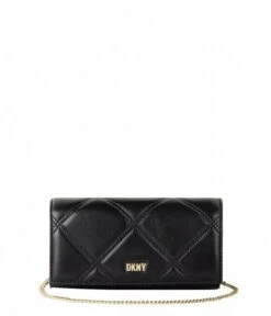 DKNY Twiggy Clutch Black Gold