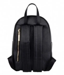 Backpack Kiwi Black -Beroemde Bagage Winkel TheLittleGreenBag Kiwi rugzak black backpack back 600