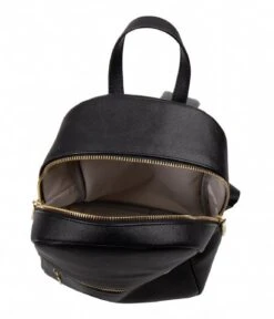 Backpack Kiwi Black -Beroemde Bagage Winkel TheLittleGreenBag Kiwi rugzak black backpack inside 600