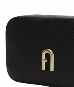 Furla Primula Mini Crossbody Webbing Nero Corda Naturale -Beroemde Bagage Winkel WB00924 Nero Corda Naturale 6 600