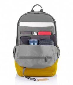XD Design Bobby Soft Anti Theft Backpack 15.6 Inch Yellow -Beroemde Bagage Winkel XD Design Bobby Soft Anti Theft Yellow 4 600