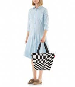 Reisenthel Shopper M Op-Art -Beroemde Bagage Winkel ZS7066 3 600