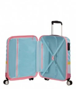American Tourister Wavebreaker Disney Spinner 55/20 Minnie Pink Kiss -Beroemde Bagage Winkel american tourister 85667 wavebreaker disney spinner 55 20 minnie pink kiss 8623 6 600