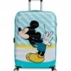 American Tourister Wavebreaker Disney Spinner 67/24 Mickey Blue Kiss -Beroemde Bagage Winkel american tourister 85670 wavebreaker disney spinner 67 20 mickey blue kiss 8624 1 600