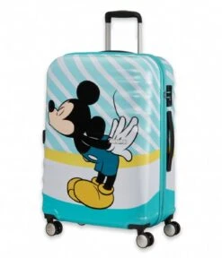 American Tourister Wavebreaker Disney Spinner 67/24 Mickey Blue Kiss -Beroemde Bagage Winkel american tourister 85670 wavebreaker disney spinner 67 20 mickey blue kiss 8624 2 600