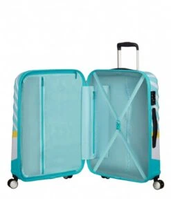 American Tourister Wavebreaker Disney Spinner 67/24 Mickey Blue Kiss -Beroemde Bagage Winkel american tourister 85670 wavebreaker disney spinner 67 20 mickey blue kiss 8624 6 600