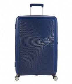 American Tourister Soundbox Spinner 55/20 Expandable Midnight Navy