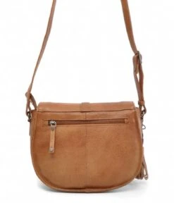 Scotch Saddle Bag Cognac -Beroemde Bagage Winkel berba saddlebag crossbody cognac crossbody 375 260 back 600