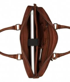 BURKELY Antique Avery Laptopbag Uni 15.6 Inch Cognac -Beroemde Bagage Winkel burkely 8007409 56 antique avery laptopbag uni 15 6 cognac 5 600