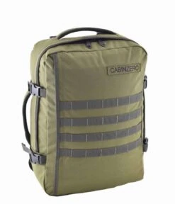 Military Cabin Backpack 36 L 17 Inch Military Green -Beroemde Bagage Winkel cabinzero CZ1814 Military Cabin Backpack 36 L military green side 600