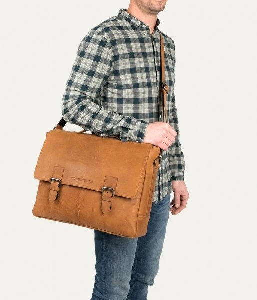 Cowboysbag Messenger Laptopbag Bolong 15.6 Inch Chestnut 4 Cowboysbag Messenger Laptopbag Bolong 15.6 Inch Chestnut - Afbeelding 2
