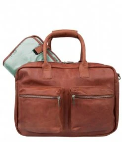 Cowboysbag The Diaper Bag Mint Inside Cognac & Mint Inside