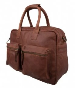 Cowboysbag The Diaper Bag Mint Inside Cognac & Mint Inside -Beroemde Bagage Winkel cowboysbag diaperbag cognac mint inside 1249 300 side 600