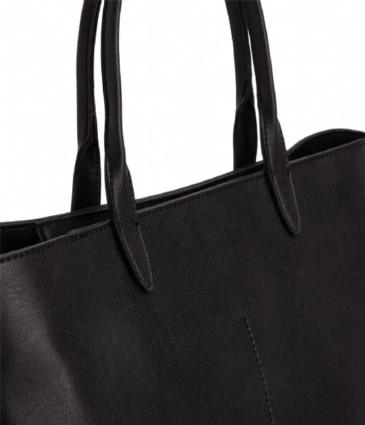 Matt & Nat Curb Vintage Tote Bag Black 7 Matt & Nat Curb Vintage Tote Bag Black - Afbeelding 5