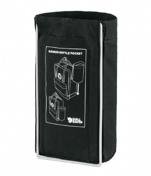Fjallraven Kanken Bottle Pocket Black 4 Fjallraven Kanken Bottle Pocket Black - Afbeelding 2