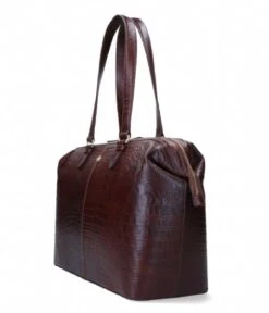 Christy Croco 15.6 Inch Brown -Beroemde Bagage Winkel fmme christy croco 156 inch brown side 600