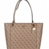 Guess Noelle Elite Tote Latte -Beroemde Bagage Winkel guess hwbb78 79230 noelle elite tote latte front 600