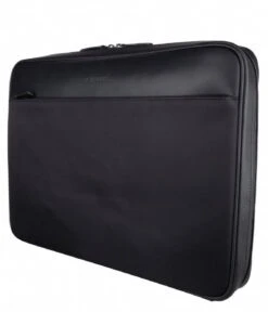 Briar Laptop Briefcase Slim 16 Inch Black / Black -Beroemde Bagage Winkel hismanners b004 briar black black side 600