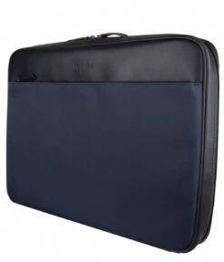 Briar Laptop Briefcase Slim 16 Inch Blue / Black -Beroemde Bagage Winkel hismanners b004 briar blue black side 600
