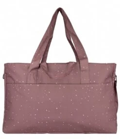 Mommy Bag Dots Canyon Clay -Beroemde Bagage Winkel littleindians mommy bag dots canyon clay back 600