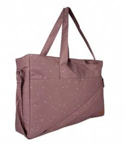 Mommy Bag Dots Canyon Clay -Beroemde Bagage Winkel littleindians mommy bag dots canyon clay side2 600