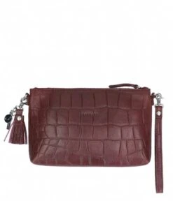 Bag Vintage Croco Bordeaux