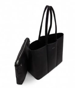 Matt & Nat Hyde Purity Tote Bag Black -Beroemde Bagage Winkel matt en nat hyde purity tote bag zwart detail 600