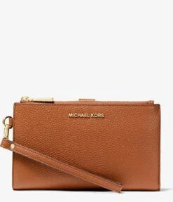 Michael Kors Jet Set Double Zip Wristlet Luggage & Gold Colored Hardware