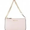 Michael Kors Medium Chain Pouchette Soft Pink & Gold Hardware -Beroemde Bagage Winkel michael kors medium chain pochette soft pink gold hardware 32F7GFDW6L front 600