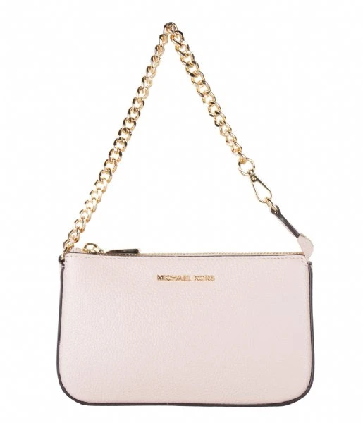 Michael Kors Medium Chain Pouchette Soft Pink & Gold Hardware 3 Michael Kors Medium Chain Pouchette Soft Pink & Gold Hardware