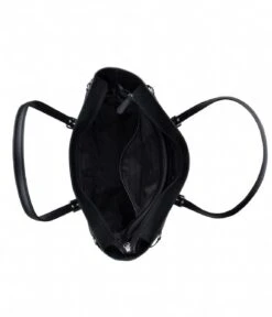 Michael Kors Voyager Medium Top Zip Tote Black & Silver Colored Hardware 9 Michael Kors Voyager Medium Top Zip Tote Black & Silver Colored Hardware -Beroemde Bagage Winkel michael kors voyager medium top zip tote handtas black silver hardware 30h7sv6t8l inside 600