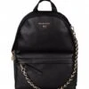Michael Kors Slater Md Backpack Black -Beroemde Bagage Winkel michaelkors slatermdbackpack rugzak black 30T0G04B1L front 600