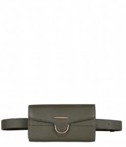 Mimosa Crossbody/beltbag Olive Night -Beroemde Bagage Winkel mistermiara mimosacrossbodybeltbag heuptas olivenight bumbag 3606 front 600 1