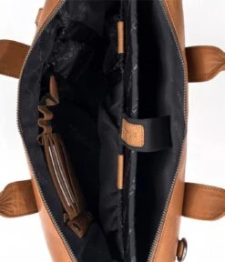 Basalt 15.6 Inch Cognac -Beroemde Bagage Winkel plevier 350 Basalt 15.6 cognac inside 600