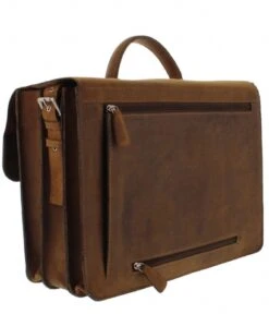 Newton Laptop Bag 553 15.6 Inch Bruin -Beroemde Bagage Winkel plevier laptopbag 553 brown back 600