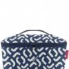 Reisenthel Coolerbag M Pocket Signature Navy -Beroemde Bagage Winkel reisenthel coolerbag m pocket signature navy front 600