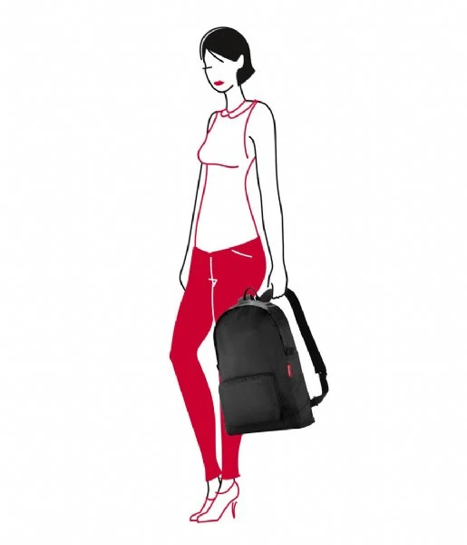 Reisenthel Mini Maxi Rucksack Black 4 Reisenthel Mini Maxi Rucksack Black - Afbeelding 2